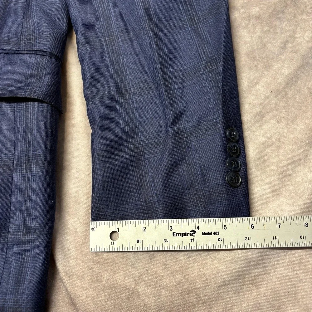 Peter Millar Flynn Classic Fit Blue Wool Suit Men's 50T 2 Piece Suit $895 - Picture 8 of 16